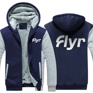 FLYR AIRLINES JACKETS FLEECE SWEATSHIRT